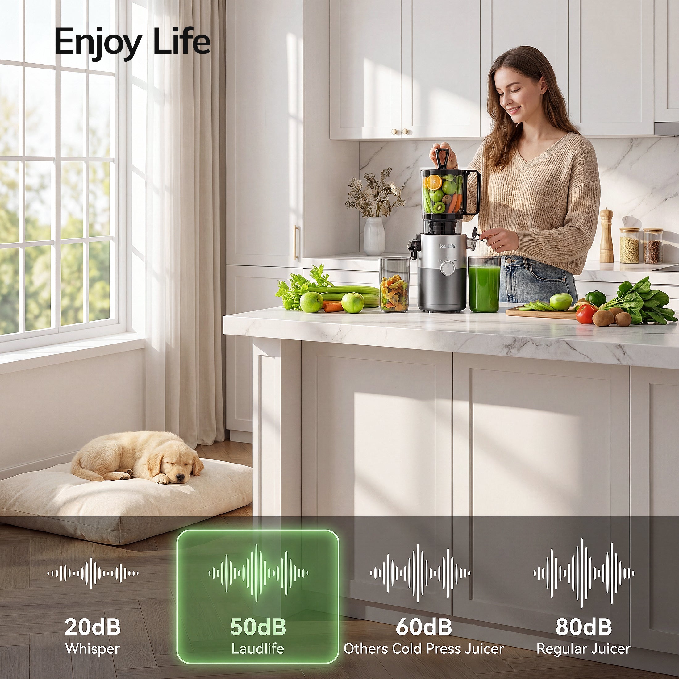 5.4" Cold Press Juicer Machine