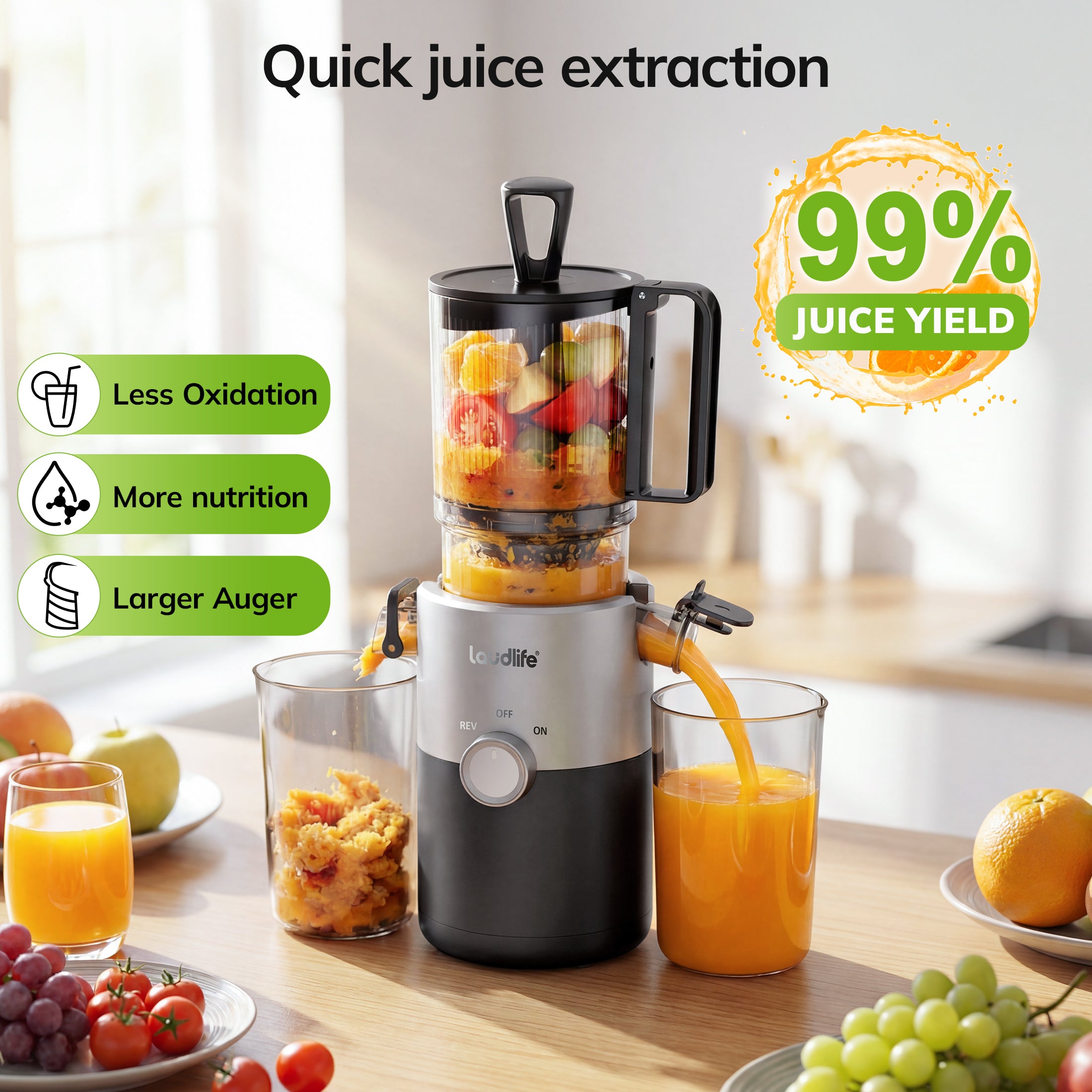 5.4" Cold Press Juicer Machine